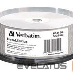 Optinė matrica Verbatim  BluRay BD-R DL 50GB 25pc 