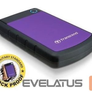 Kietasis diskas HDD Transcend  External HDD||StoreJet|2TB|USB 3.0|Colour Purple|TS2TSJ25H3P 