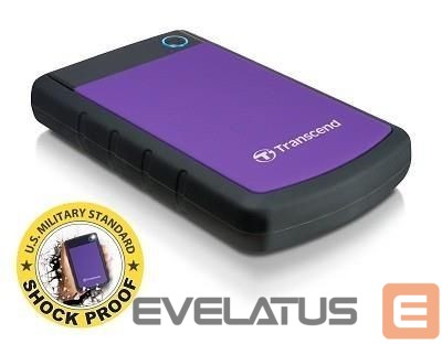 Kietasis diskas HDD Transcend External HDD||StoreJet|2TB|USB 3.0|Colour Purple|TS2TSJ25H3P