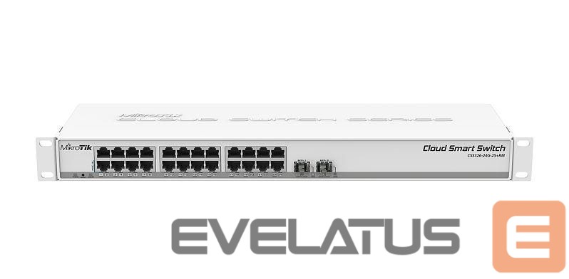 Jungikliai Mikrotik NET SWITCH 24PORT 1000M 2SFP+/CSS326-24G-2S+RM