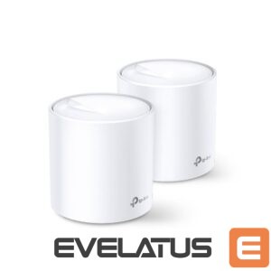 Maršrutizatoriai TP-Link  Wireless Router||Wireless Router|2-pack|3000 Mbps|Mesh|IEEE 802.11a|IEEE 802.11n|IEEE 802.11ac|IEEE 802.11ax|2x10/100/1000M|DECOX60(2-PACK) 