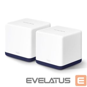 Maršrutizatoriai MERCUSYS  Wireless Router||Wireless Router|2-pack|1900 Mbps|Mesh|LAN \ WAN ports 3|HALOH50G(2-PACK) 