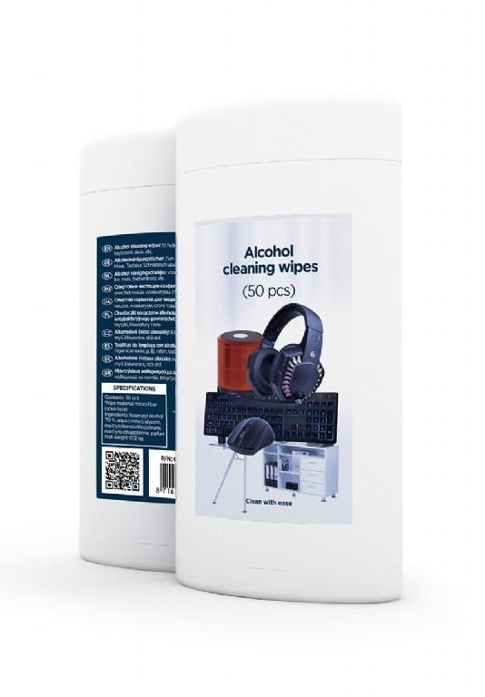 Virtuvei Gembird CLEANING WIPES 50PCS/CK-AWW50-01