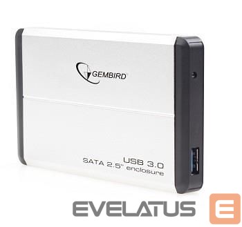 Kietasis diskas HDD Gembird HDD CASE EXT. USB3 2.5"/SILVER EE2-U3S-2-S