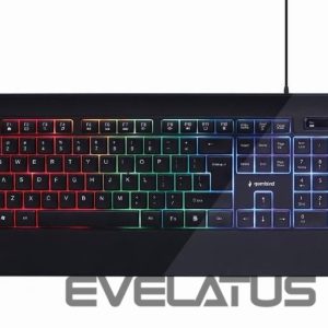 Kompiuterio klaviatūra Gembird  KEYBOARD MULTIMEDIA USB ENG/BLACK KB-UML-03 