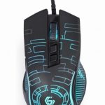 Kompiuterio pelė Gembird  MOUSE USB OPTICAL GAMING/BLACK MUSG-RGB-01 