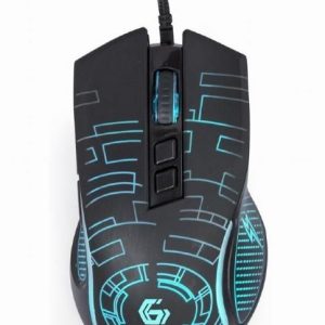 Kompiuterio pelė Gembird  MOUSE USB OPTICAL GAMING/BLACK MUSG-RGB-01 
