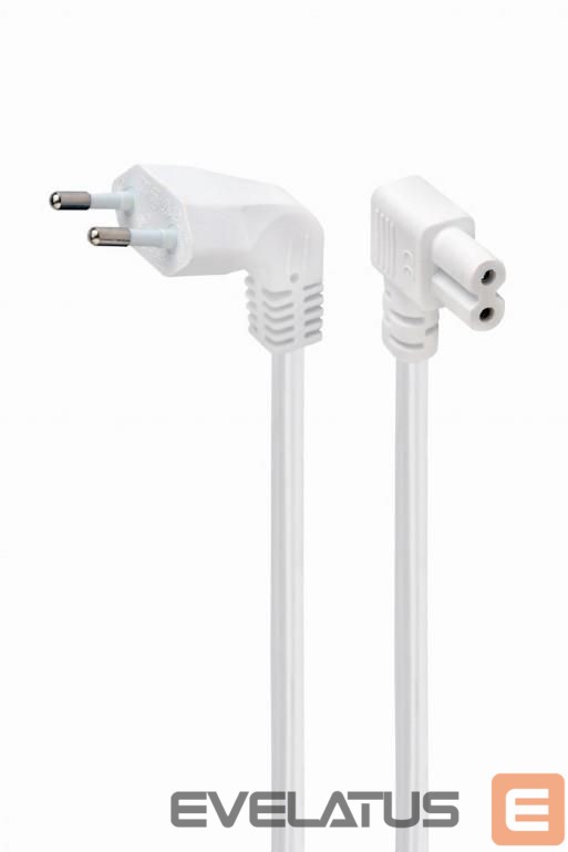 Adapteris Gembird CABLE POWER EU 2.5M ANGLED/PC-184L-VDE-2.5M-W