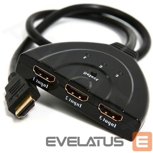 Monitoriaus priedas Gembird CABLE HDMI SWITCH 3PORTS/DSW-HDMI-35