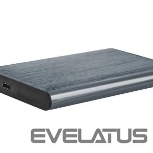 Kietasis diskas HDD Gembird  HDD CASE EXT. USB-C 2.5"/GREY EE2-U3S-6 