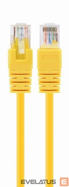 Jungikliai Gembird PATCH CABLE CAT5E UTP 5M/YELLOW PP12-5M/Y