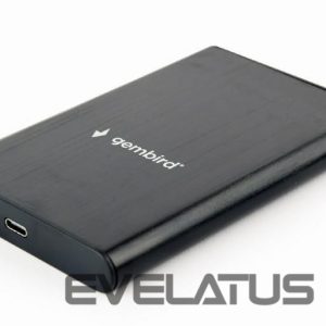 Kietasis diskas HDD Gembird  HDD CASE EXT. USB-C 2.5"/BLACK EE2-U3S-6 