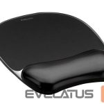 Kompiuterio pelė Fellowes  MOUSE PAD CRYSTAL GEL/BLACK 9112101 