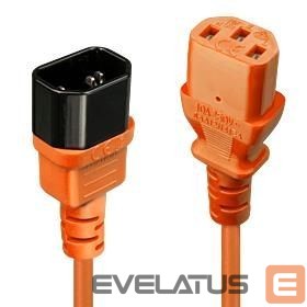 Adapteris LINDY  CABLE POWER IEC EXTENSION 2M/ORANGE 30475 