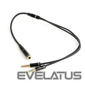Kabelis Gembird  CABLE AUDIO 3.5MM SOCKET TO/2X3.5MM PLUG CCA-418M 
