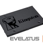 Kietasis diskas SDD Kingston  SSD||480GB|SATA 3.0|TLC|Write speed 450 MBytes/sec|Read speed 500 MBytes/sec|2,5"|TBW 160 TB|MTBF 1000000 hours|SA400S37/480G 