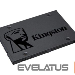 Kietasis diskas SDD Kingston  SSD||480GB|SATA 3.0|TLC|Write speed 450 MBytes/sec|Read speed 500 MBytes/sec|2,5"|TBW 160 TB|MTBF 1000000 hours|SA400S37/480G 