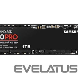 Kietasis diskas SDD Samsung  SSD||990 PRO|1TB|M.2|PCIE|NVMe|MLC|Write speed 6900 MBytes/sec|Read speed 7450 MBytes/sec|2.3mm|TBW 600 TB|MTBF 1500000 hours|MZ-V9P1T0BW 