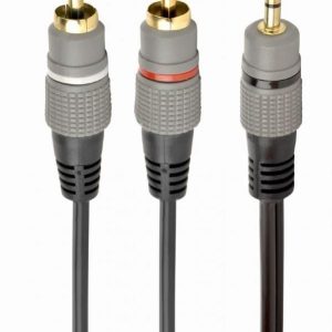 Kabelis Gembird  CABLE AUDIO 3.5MM TO 2RCA 2.5M/GOLD CCA-352-2.5M 