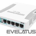 Jungikliai Mikrotik  Switch||CSS106-5G-1S|Desktop/pedestal|5x10Base-T / 100Base-TX / 1000Base-T|1xSFP|CSS106-5G-1S 