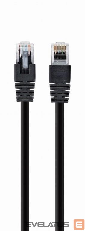 Jungikliai Gembird PATCH CABLE CAT5E UTP 10M/BLACK PP12-10M/BK