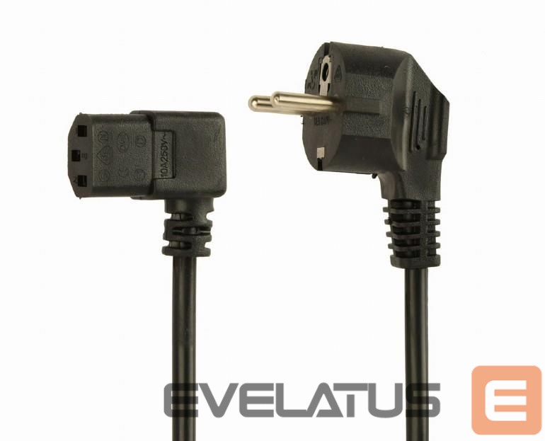 Adapteris Gembird CABLE POWER ANGLED VDE 1.5M/PC-186A-VDE1B-1.5M