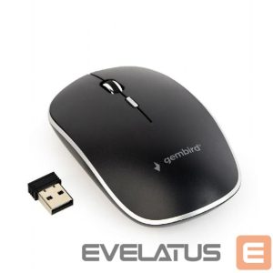 Kompiuterio pelė Gembird  MOUSE USB OPTICAL WRL BLACK/SILENT MUSW-4BS-01 