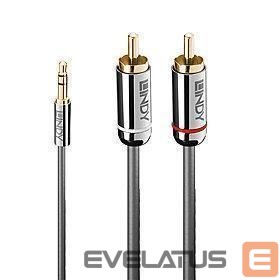 Kabelis LINDY  CABLE AUDIO 3.5MM TO PHONO/0.5M 35332 