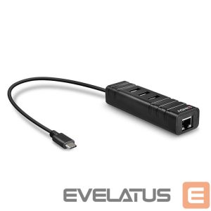Adapteris LINDY  I/O HUB USB3.1 & LAN ADAPTER/43249 
