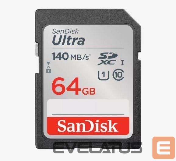 Kitas kompiuterio priedas SANDISK BY WESTERN DIGITAL MEMORY SDXC 64GB UHS-I/SDSDUNB-064G-GN6IN SANDISK