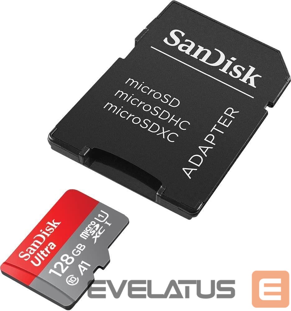 Kitas kompiuterio priedas SANDISK BY WESTERN DIGITAL MEMORY MICRO SDXC 128GB UHS-I/W/A SDSQUAB-128G-GN6MA SANDISK