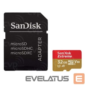 Kitas kompiuterio priedas SANDISK BY WESTERN DIGITAL  MEMORY MICRO SDHC 32GB UHS-I/W/A SDSQXAF-032G-GN6AA SANDISK 
