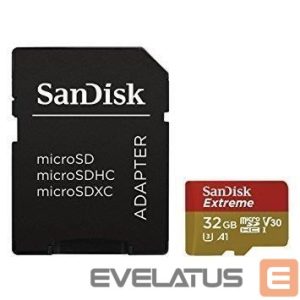 Kitas kompiuterio priedas SANDISK BY WESTERN DIGITAL  MEMORY MICRO SDHC 32GB UHS-I/W/A SDSQXAF-032G-GN6MA SANDISK 