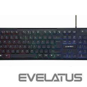 Kompiuterio klaviatūra Gembird  KEYBOARD MULTIMEDIA USB ENG/BLACK KB-UML3-02 