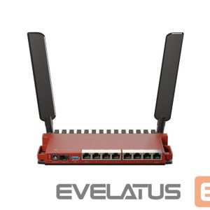 Maršrutizatoriai Mikrotik  Wireless Router||Wireless Router|Wi-Fi 6|IEEE 802.11ax|USB 3.0|8x10/100/1000M|1xSPF|Number of antennas 2|L009UIGS-2HAXD-IN 