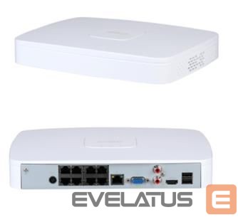 stebėjimo priedai DAHUA NET VIDEO RECORDER 8CH 8POE/NVR4108-8P-EI