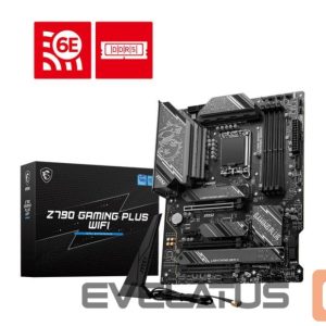 Intel procesoriaus pagrindinė plokštė MSI  Mainboard||Intel Z790|LGA1700|ATX|Memory DDR5|Memory slots 4|1xPCI-Express 1x|3xPCI-Express 16x|4xM.2|1xHDMI|1xDisplayPort|4xUSB 2.0|3xUSB 3.2|1xUSB-C|1xPS/2|6xAudio port|Z790GAMINGPLUSWIFI 