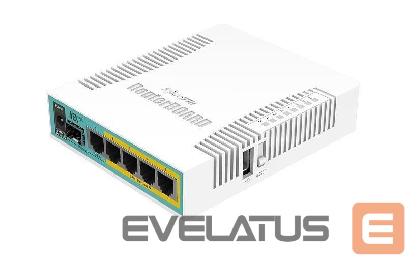 Maršrutizatoriai Mikrotik NET ROUTER 10/100/1000M 5PORT/HEX POE RB960PGS