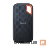 Kietasis diskas SDD SANDISK BY WESTERN DIGITAL  External SSD||Extreme|4TB|USB 3.2|Write speed 1000 MBytes/sec|Read speed 1050 MBytes/sec|SDSSDE61-4T00-G25 