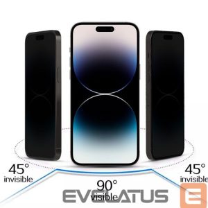 Apsauginiai stiklai iLike Apple IPHONE 16 PRO/17 Tempered Privacy Glass Black