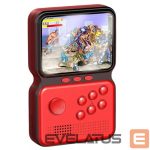 Žaidimų konsolės GameBox  M3 16bit Portable Retro Game console with 900 games 3'' HD LCD / TV RCA cable Red