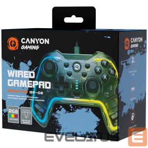Valdiklis Canyon  gamepad Brighter GP-02 Wired Crystal Transparent