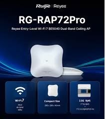 Buitinė elektronika Ruijie  RG-RAP72Pro – Reyee Wi-Fi 7 BE5040 divjoslu griestu piek ļuves punkts 