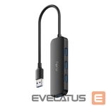 Maršrutizatoriai Cudy  UH40A PortMate USB-A to 4-Port USB 3.0 Hub 5Gbps Data Only Plastic Compact Black 