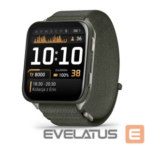 Išmanusis laikrodis Garmin  Venu X1 Moss with Titanium Caseback and Moss ComfortFit Nylon Band 