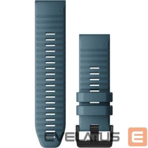 Dirželis Garmin  Fenix 6X 26mm QuickFit Watch Band, Lakeside Blue Silicone 