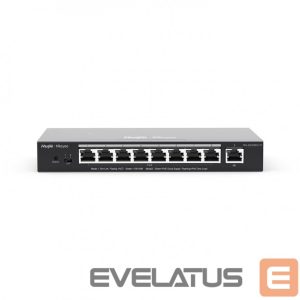stebėjimo priedai Ruijie  Networks RG-ES209GC-P tīkla pārslēgs Vadīts Gigabit Ethernet (10/100/1000) Power over Ethernet (PoE) Black