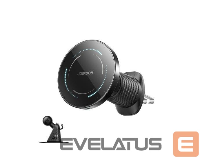 Automobiliniai įkrovikliai Joyroom JR-ZS502 MagSafe Compatible Car Holder with Wireless Charger for Air Vent/Dashboard - Black Black