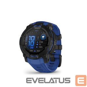 Išmanusis laikrodis Garmin  Instinct 3 – 45 mm, Supernova Edition, AMOLED, Bolt blue / Black sports watch 