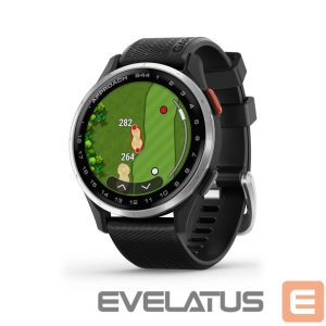 Išmanusis laikrodis Garmin  Approach S44 Silver Aluminium Bezel with Black Silicone Band 